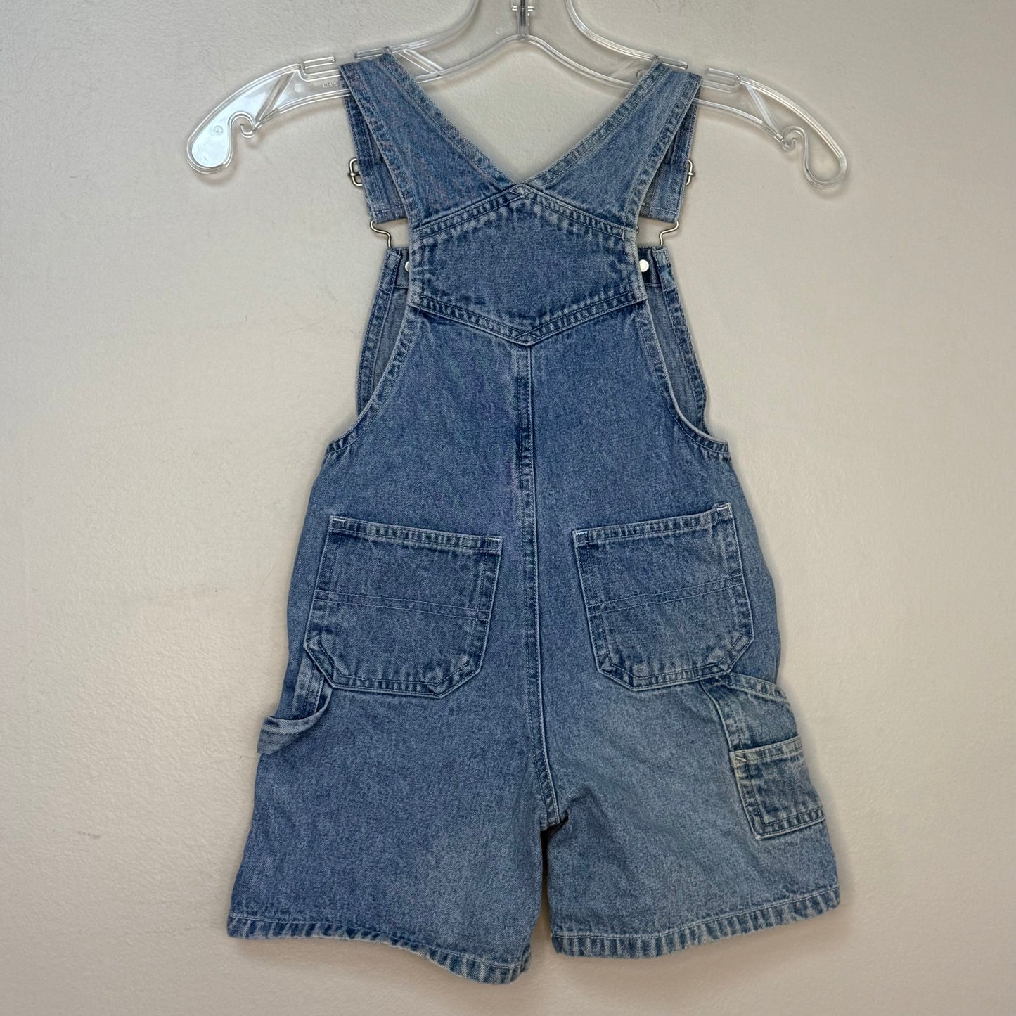 1990s Aristocats Marie Embroidered Denim Shortalls, The Disney Catalog Size 4T, Blue Jean Overalls