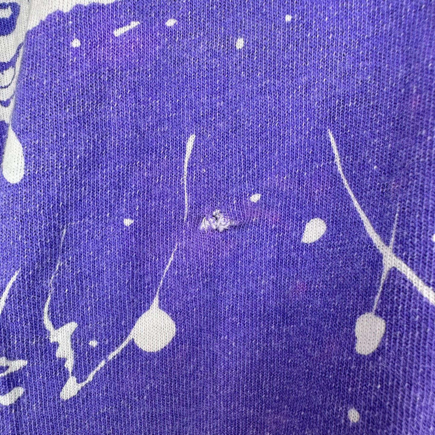 1980s/90s Mickey Mouse All Over Print T-Shirt, Stripe Splatter Paint, Walt Disney Character Fashions Size XL, Distressed