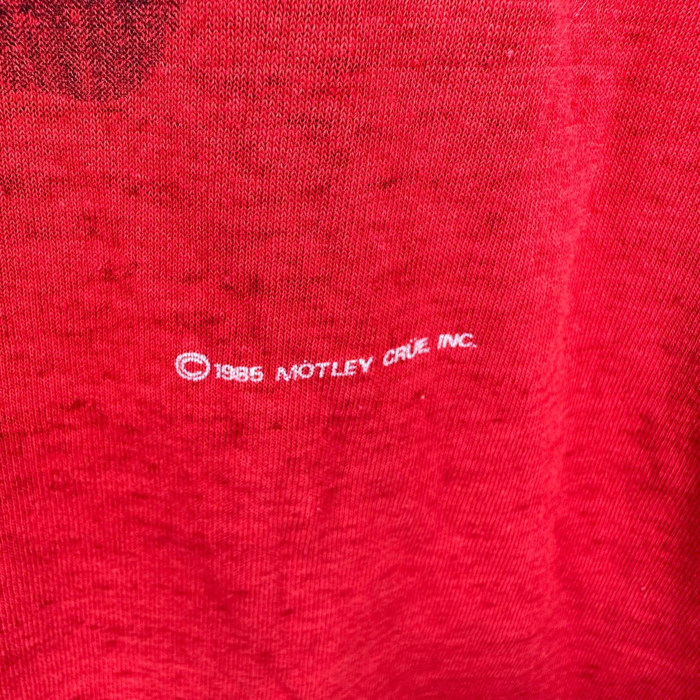 1980s Motley Crue Theater of Pain World Tour 1985-1986 T-Shirt, Size Medium, Distressed