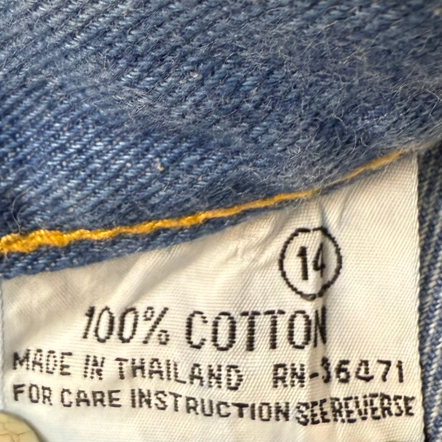 1970s Blue Jeans, K-Mart, 27.5"x30.5", High Rise Straight Leg