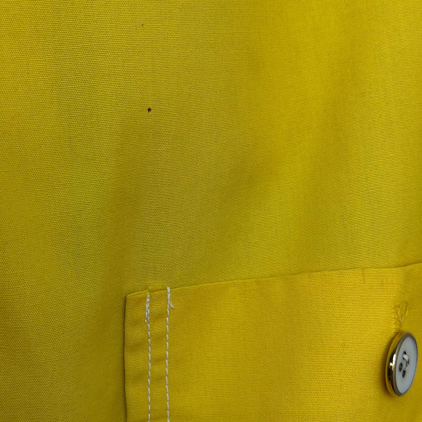 1960s Jantzen Yellow Beach Shirt, Size Large, Cabana Set Top