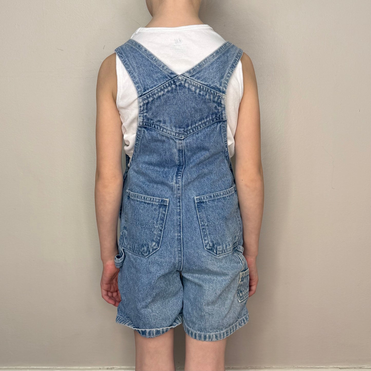 1990s Aristocats Marie Embroidered Denim Shortalls, The Disney Catalog Size 4T, Blue Jean Overalls