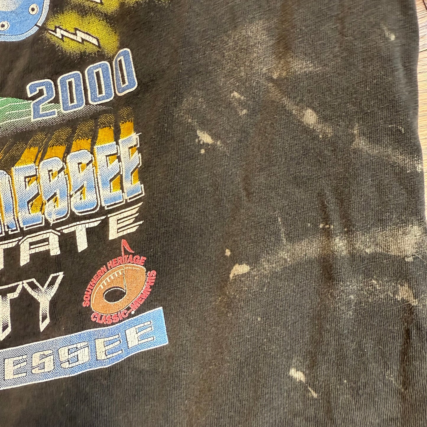 Y2K Southern Heritage Classic 2000 T-Shirt, Jackson State vs Tennessee State Football, Size XXL, Distressed, Rap Tee Style