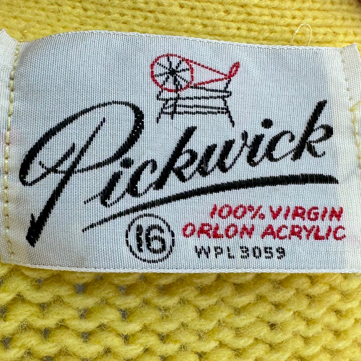 1970s Yellow Belted Cardigan Sweater Vest, Pickwick Size Small, 70s does 40s