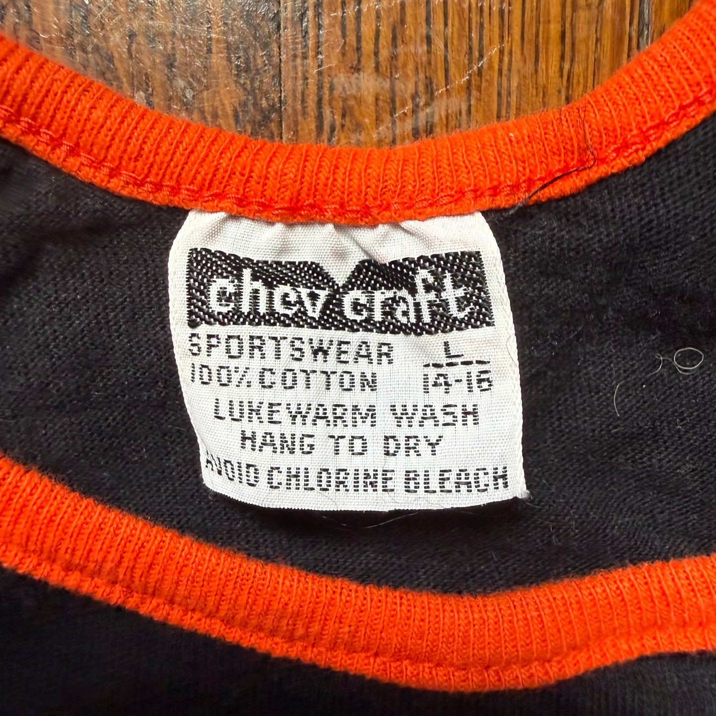 1970s Nerf Tank Top, Chev Craft Sportswear Size Youth Large/Adult XS