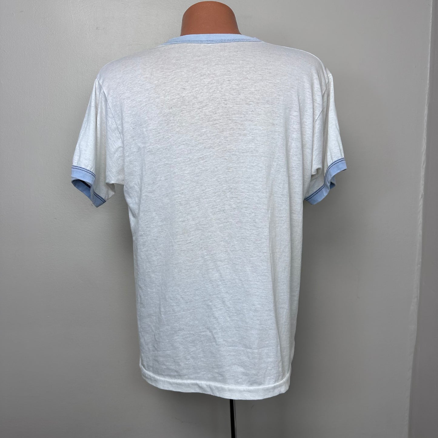 1980s Bellevue Tennis Center Memphis Tenn T-Shirt, Size Large, Paper Thin Ringer Tee