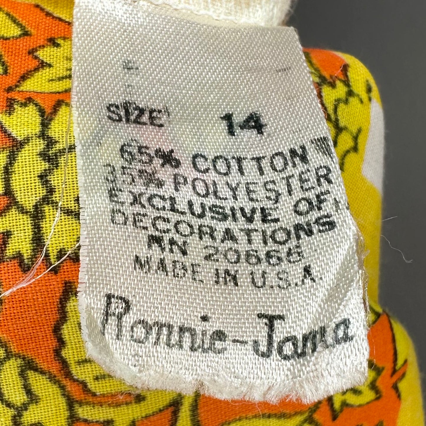 1970s Elephant Print Jumpsuit, Ronnie Jama Cotton Loungewear Romper Size Small