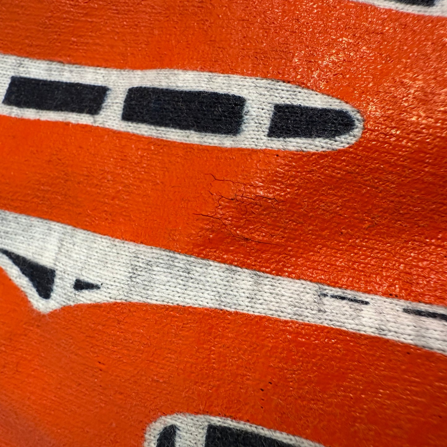 1990s Auburn University Tigers Hooded T-Shirt, Color Block, Pro Star Sports Size XL/XXL