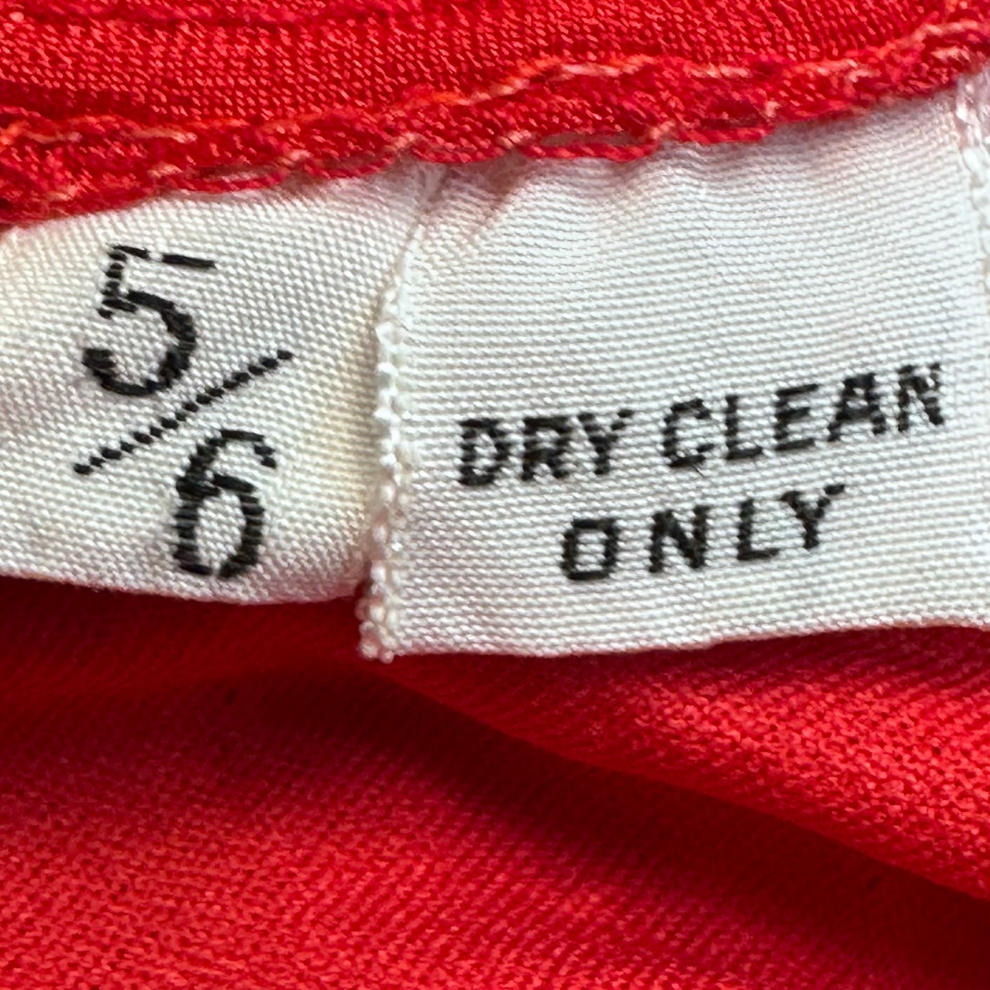 1980s Red Cocktail Dress, Size XS, Open Back, Crinkle Fabric
