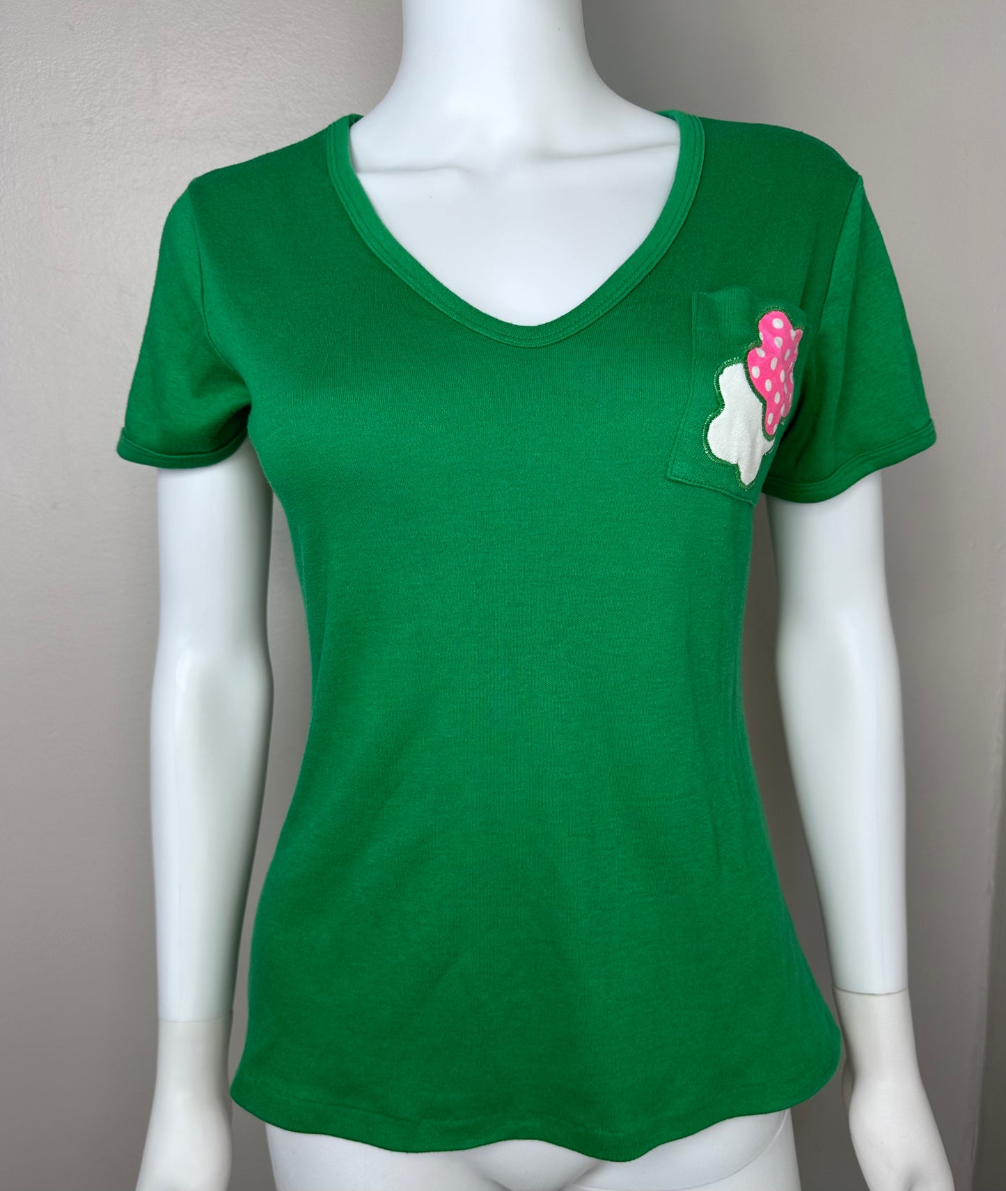 1970s Frog Wrap Skirt and T-Shirt, Haphazard Size Small
