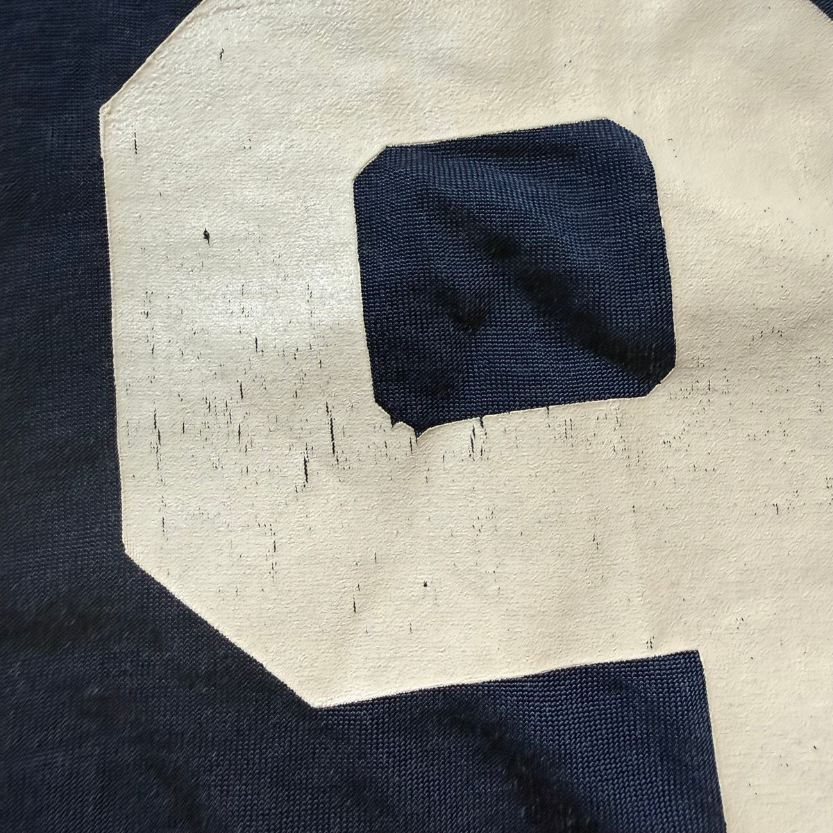 1970s Navy Blue Jersey, Champion Products Size Youth XL/Adult Small, No 89, Distressed