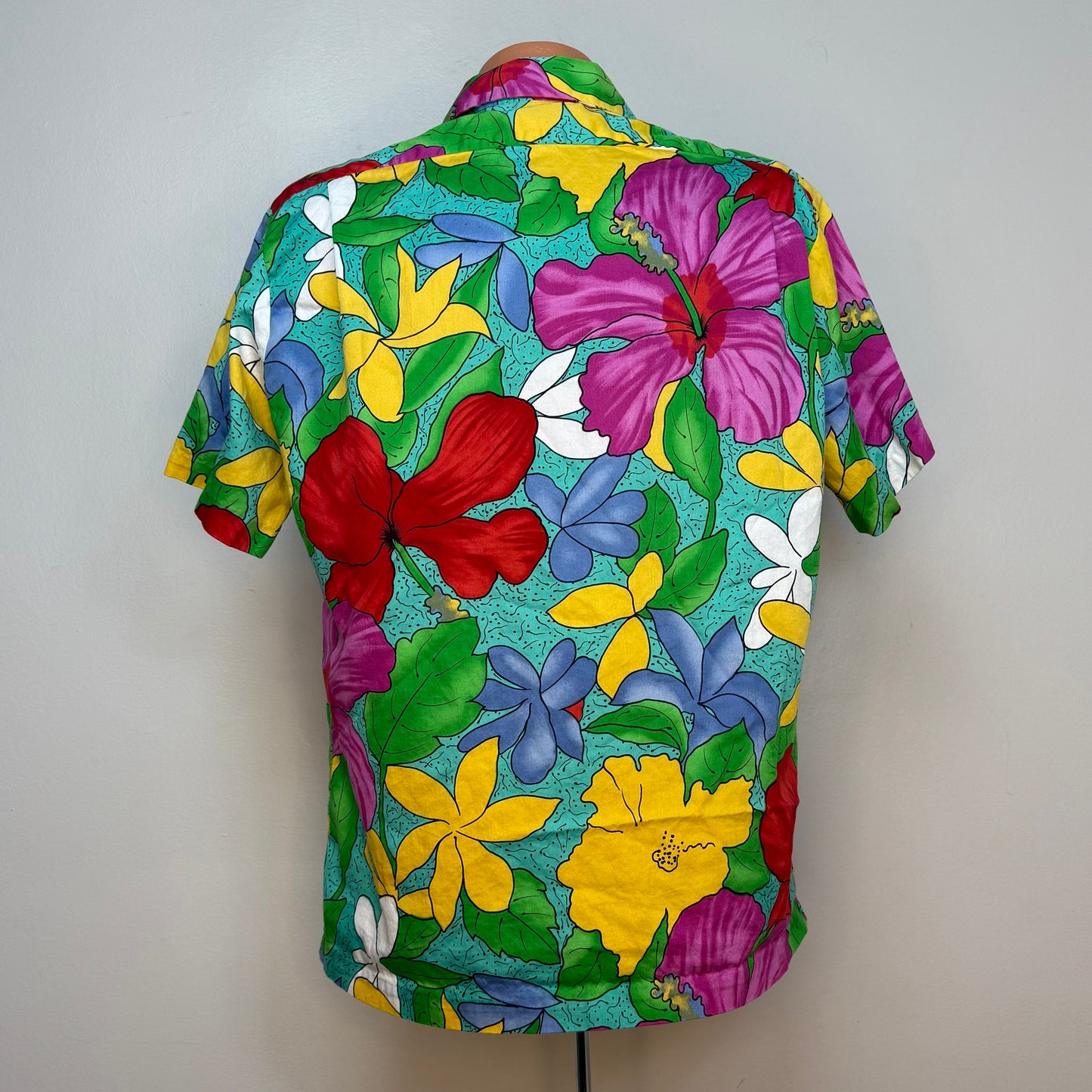 1980s Hawaiian Shirt, Cotton, Hilo Hattie Size Large