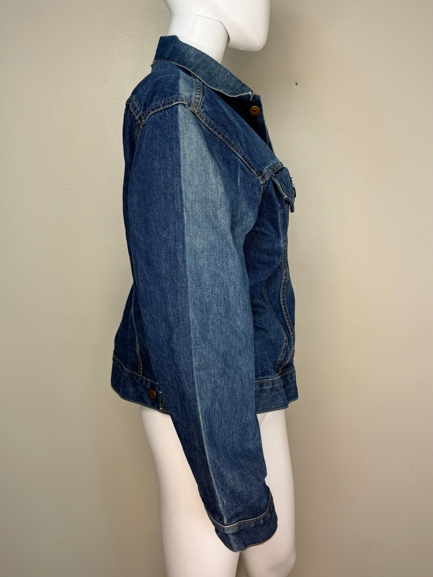 1970s Big E Levi’s Denim Jacket, Size Medium, Type 3 Trucker, Cool Fading