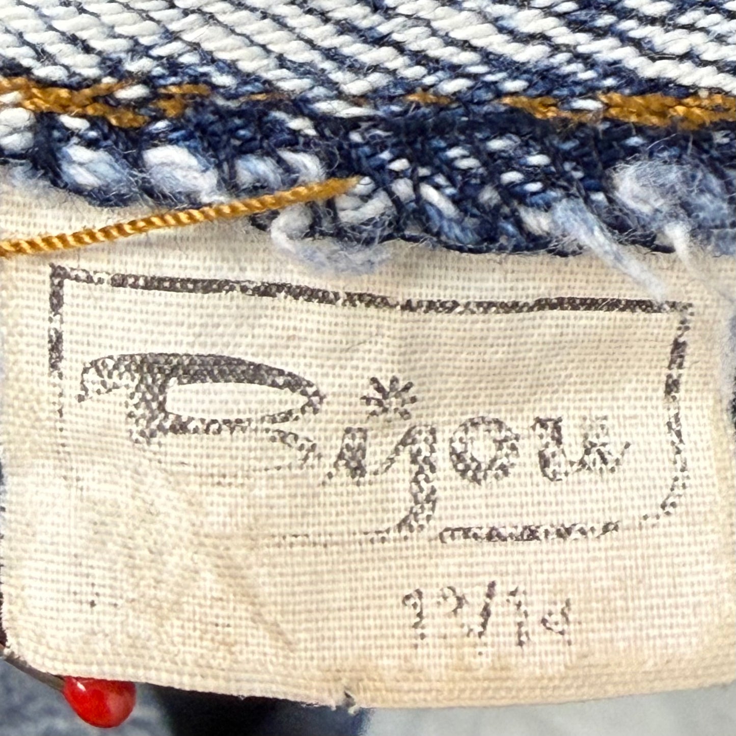 1980s Acid Wash Jeans with Bows on Back, Bijou, 30"x29"