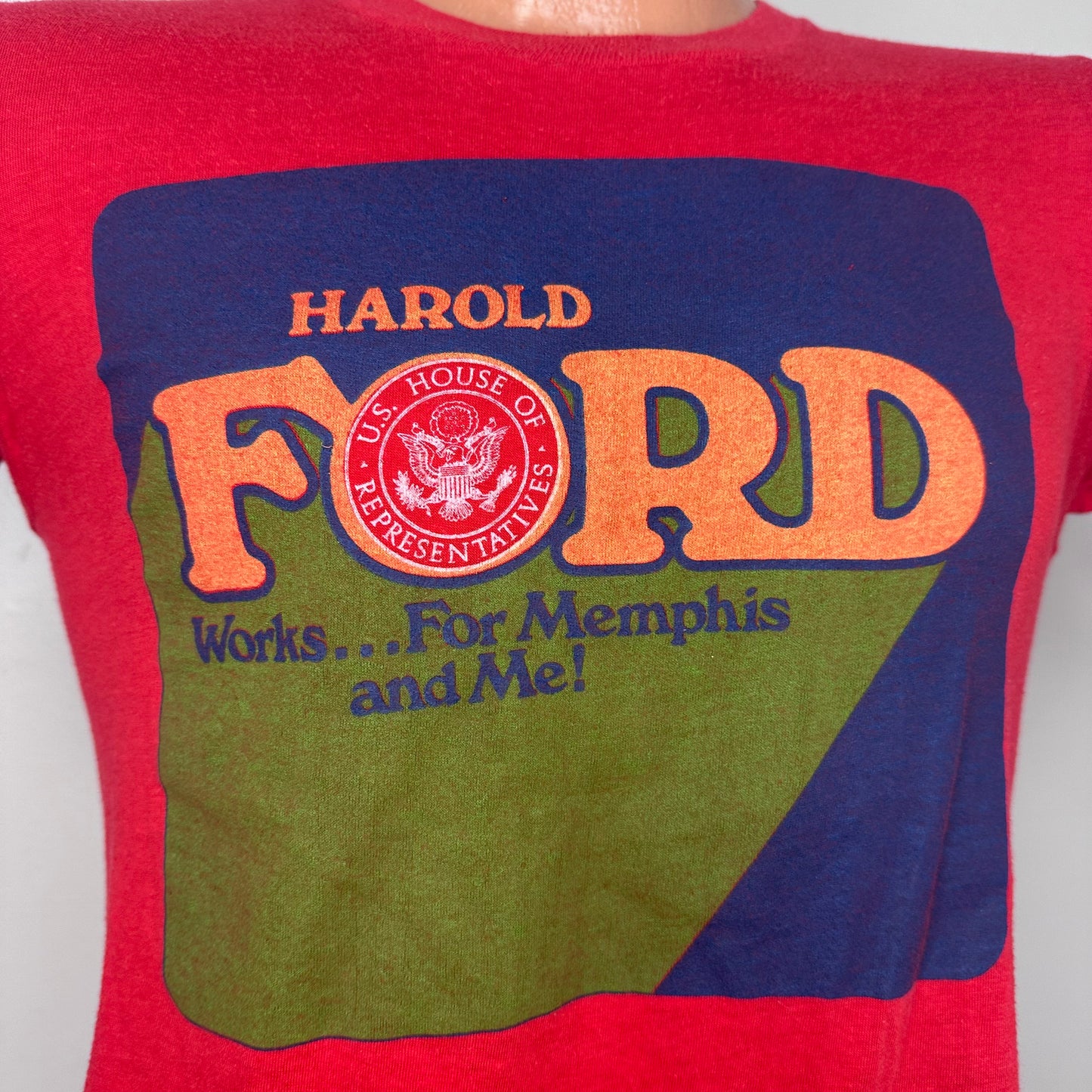 1980s Harold Ford Campaign T-Shirt, US House of Representatives, Screen Stars Size Small