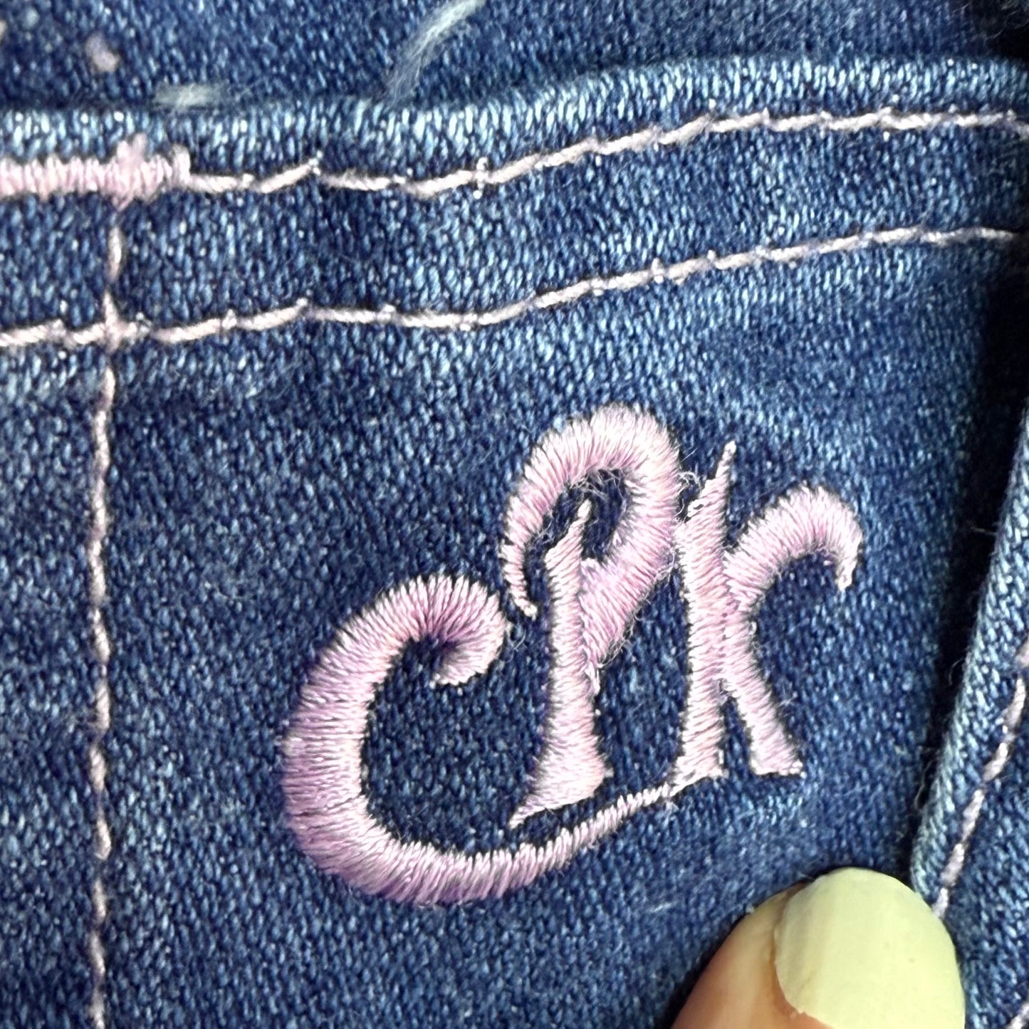 1980s Cabbage Patch Kids Blue Jeans, Embroidered Pockets