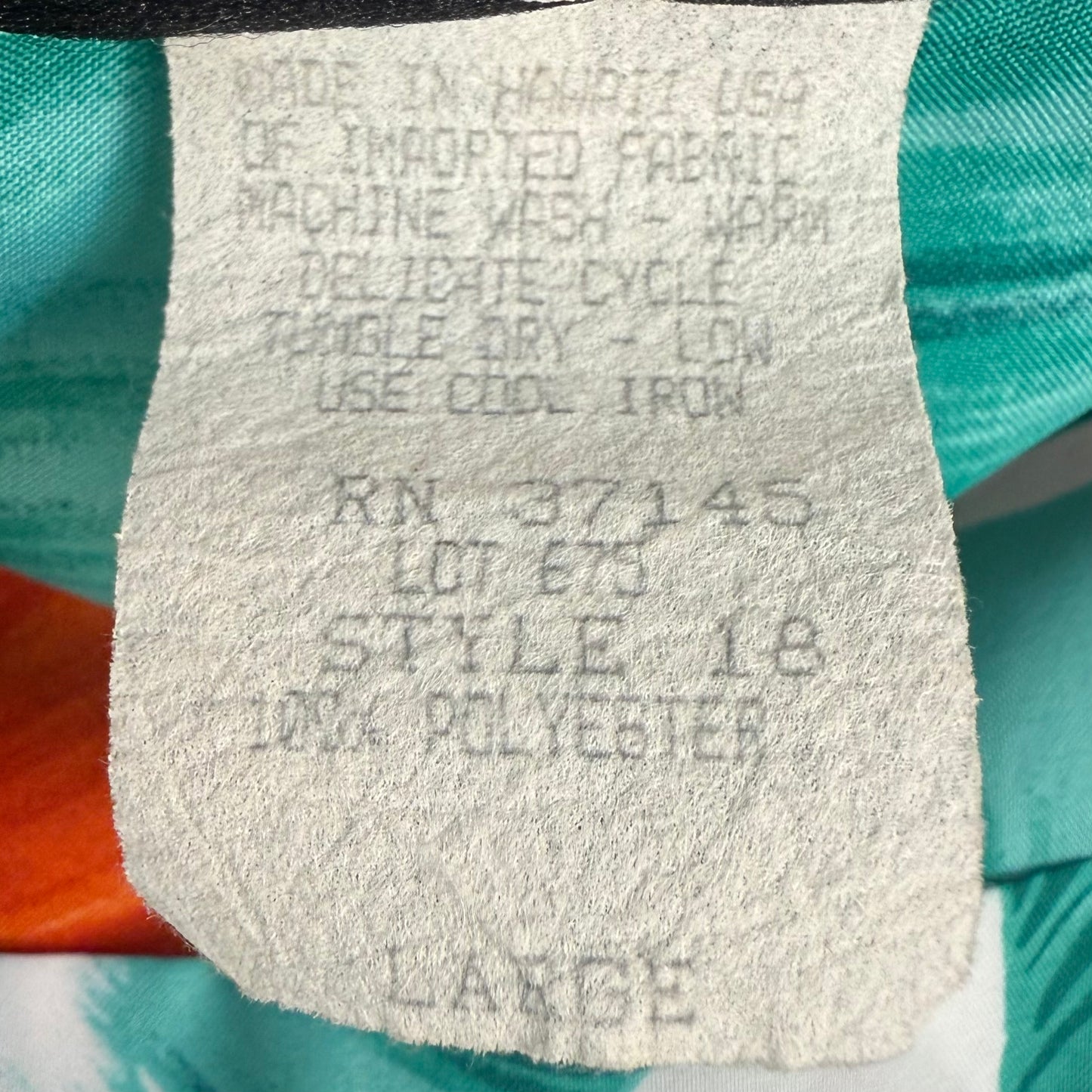 1980s Hawaiian Shirt, Polyester, Hilo Hattie Size Large