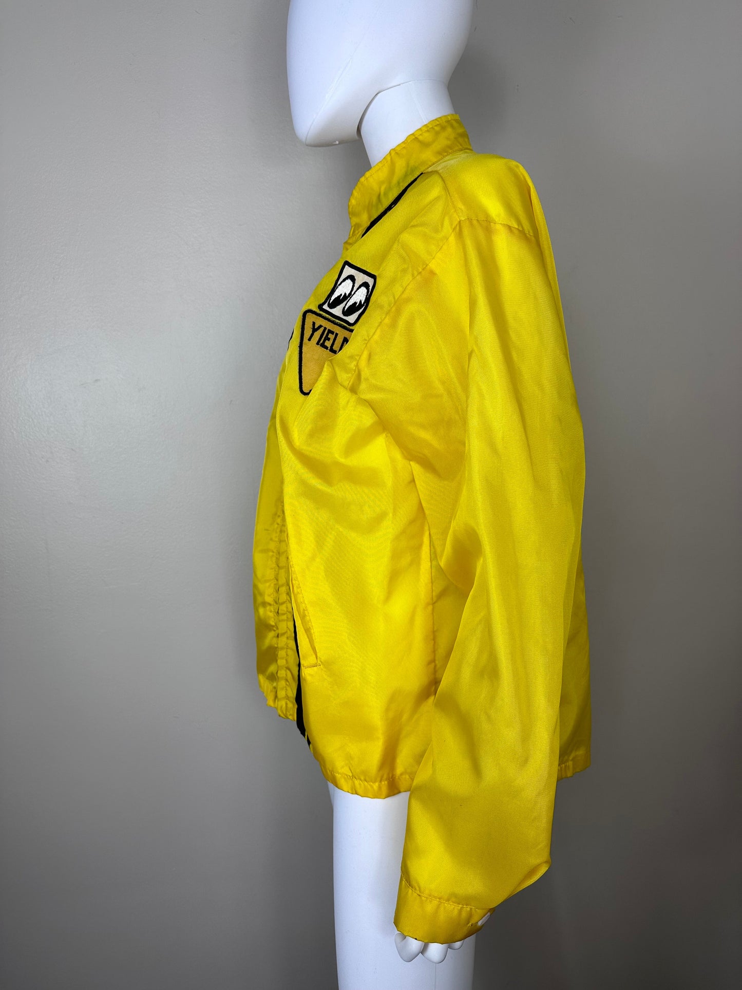 1960s Yellow Racing Jacket, Louisville Sportswear Size Large, Try It You’ll Like It, Yield