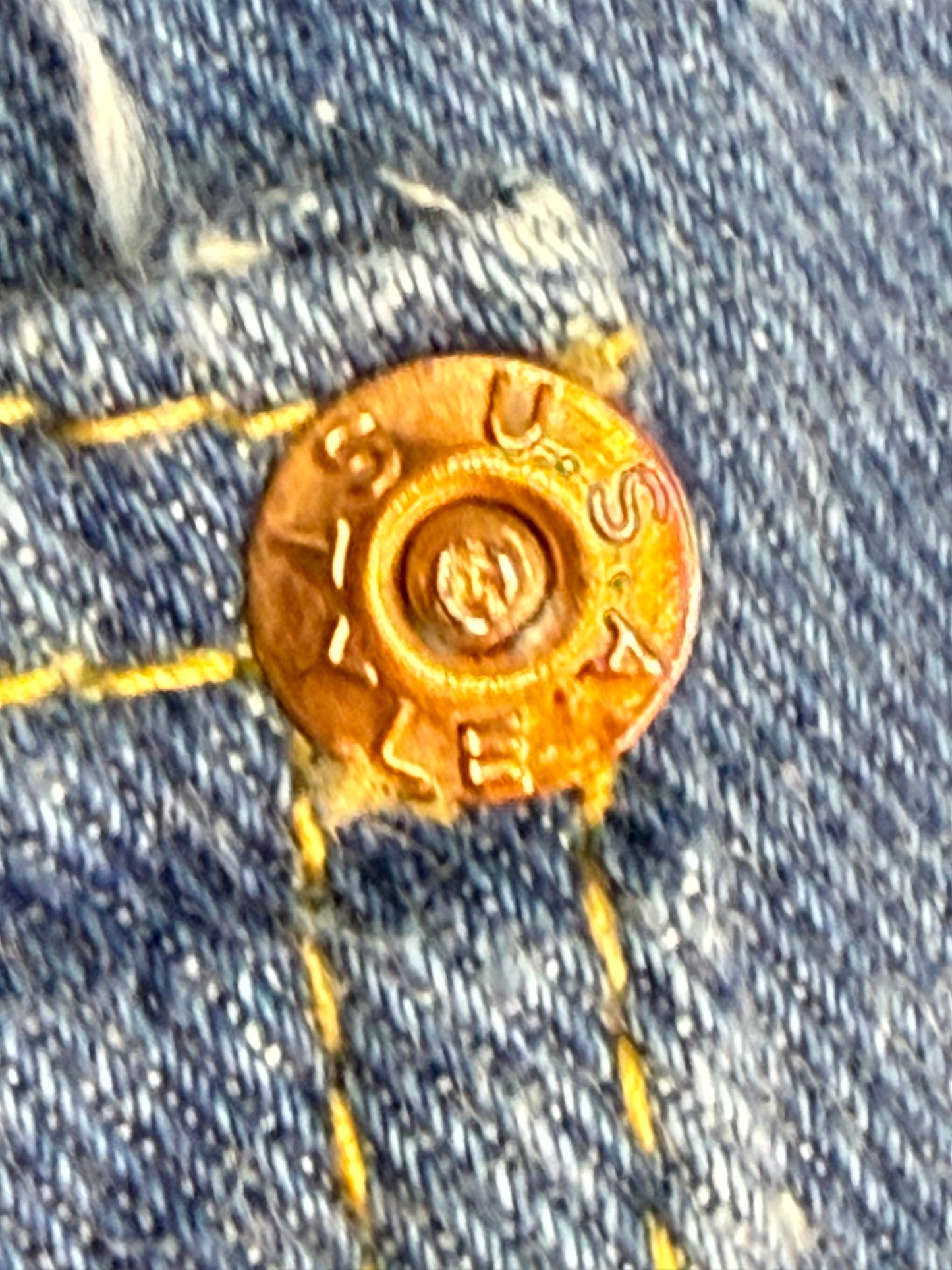 1970s Blue Jeans, K-Mart, 27.5"x30.5", High Rise Straight Leg