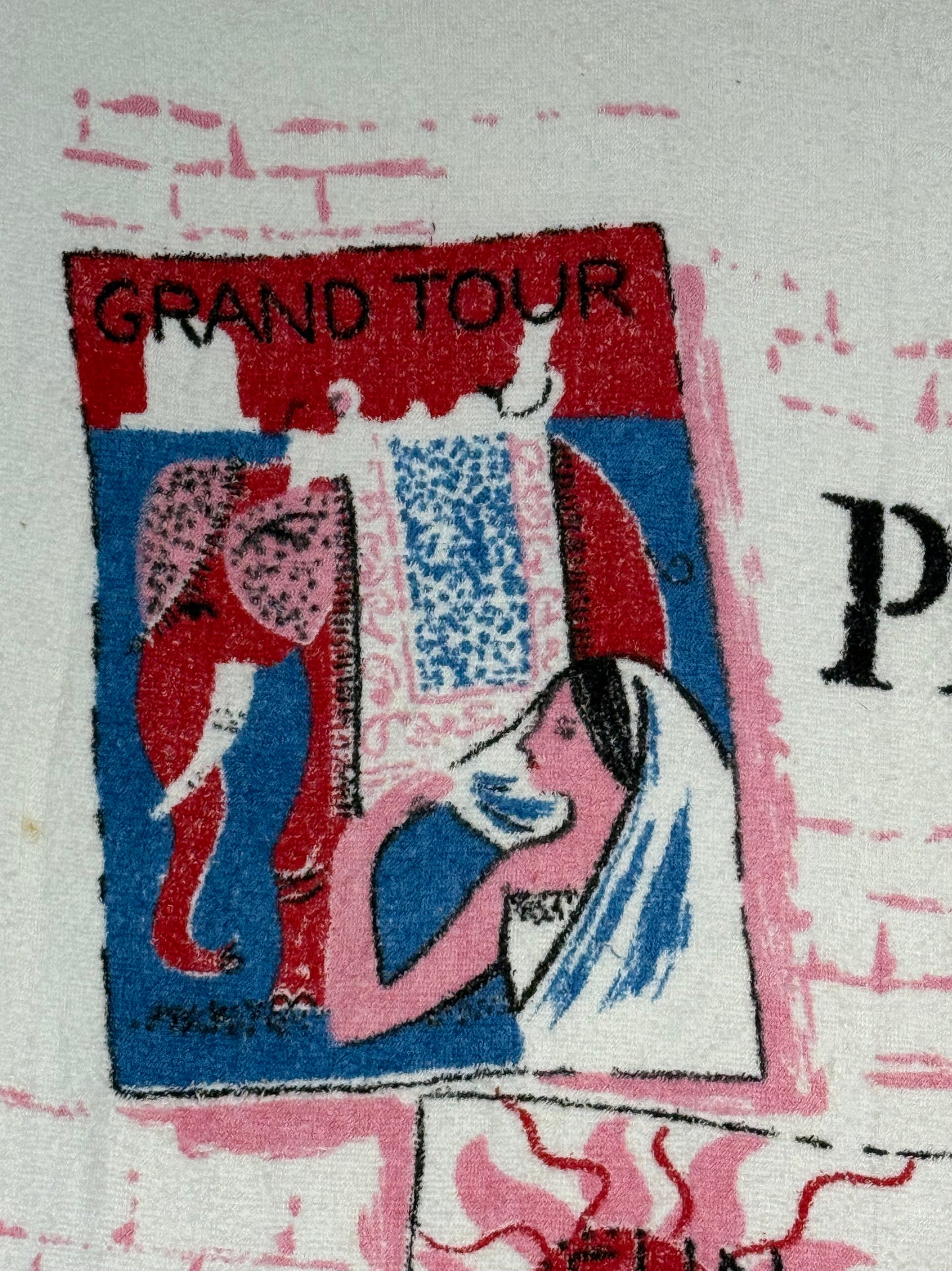 1960s Kitsch Novelty Beach Towel, Pool, Play Now Pay Later