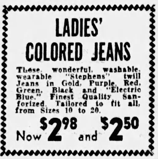 1950s Side Zip Red Denim Pedal Pushers, Cropped Dungarees, Stephens Size XXS, 23.5"x16"