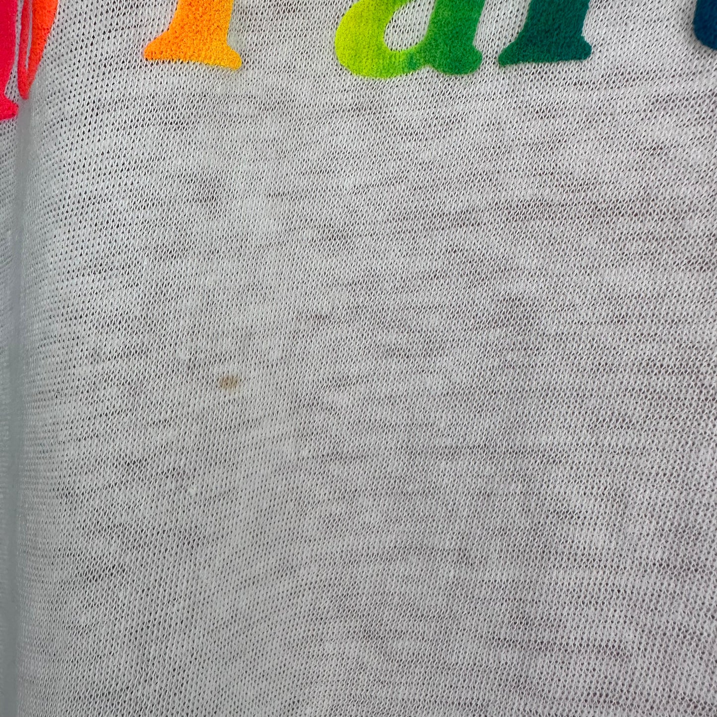 1980s/90s Mississippi Licensed to Party T-Shirt, Neon Rainbow Print, Discount Tees Size XL