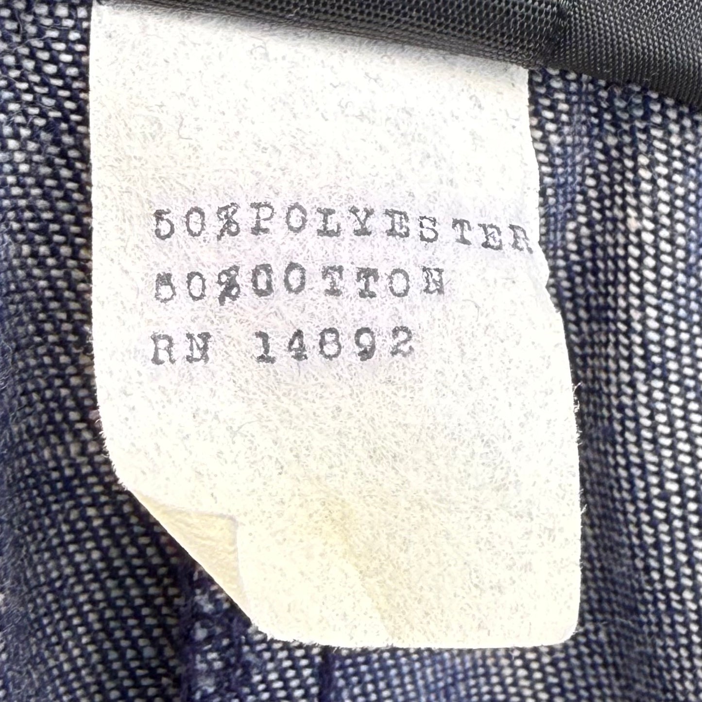 1970s Denim Zip Up Jumpsuit, Sears Size 36R, Small/Medium