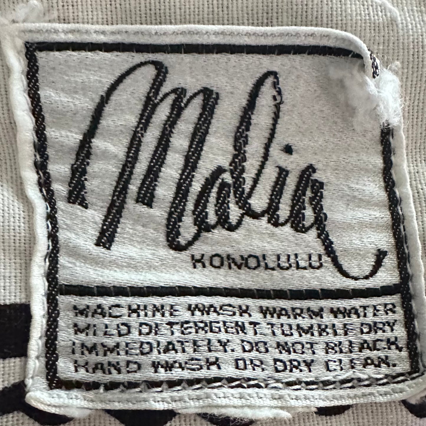 1970s Black and White Stripe Maxi Dress, Malia Honolulu Size Medium
