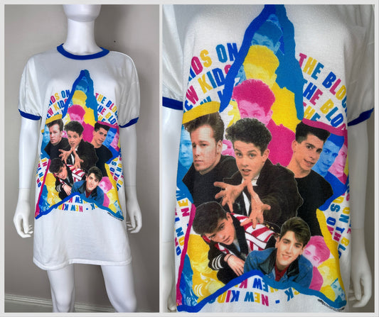 1990s New Kids on the Block T Shirt Night Gown, NKOTB, Rock Nites