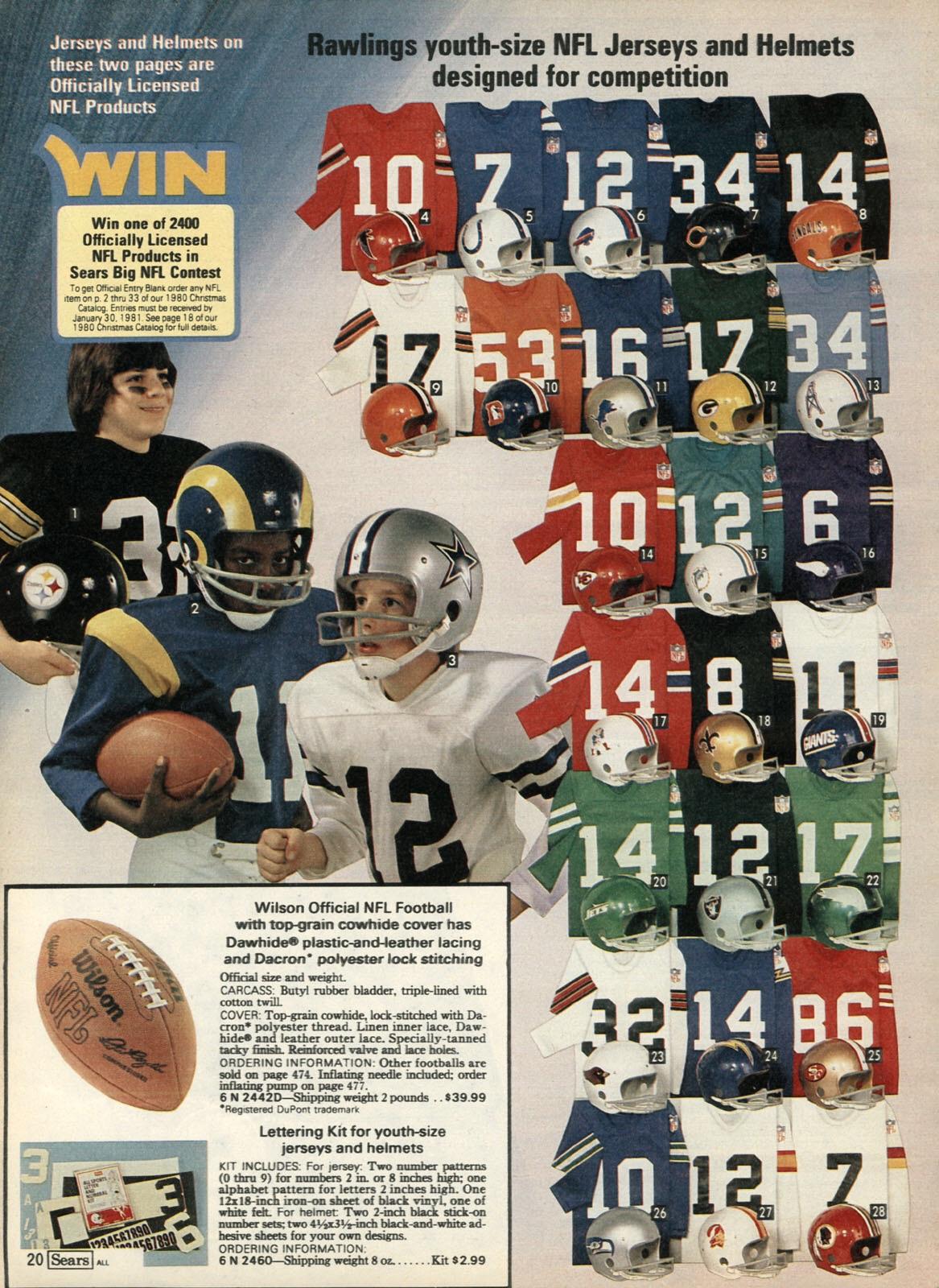 1970s Kids' New Orleans Saints NFL Jersey T-Shirt, Sears by Rawlings, Archie Manning No 8