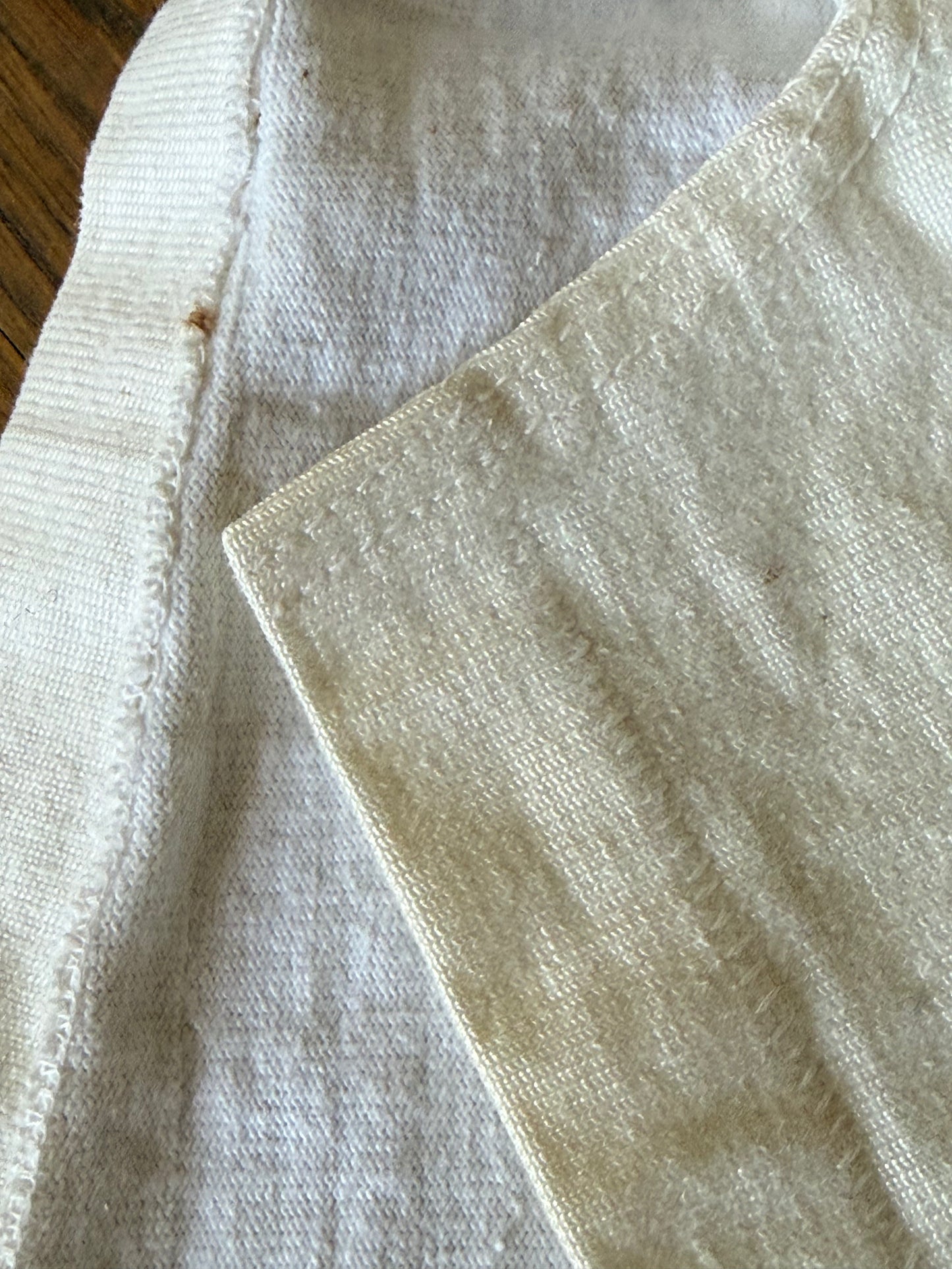 1950s Baseball Jersey, Zip Up Shirt, Russell Southern Co Size Small, Blank White with Blue Trim