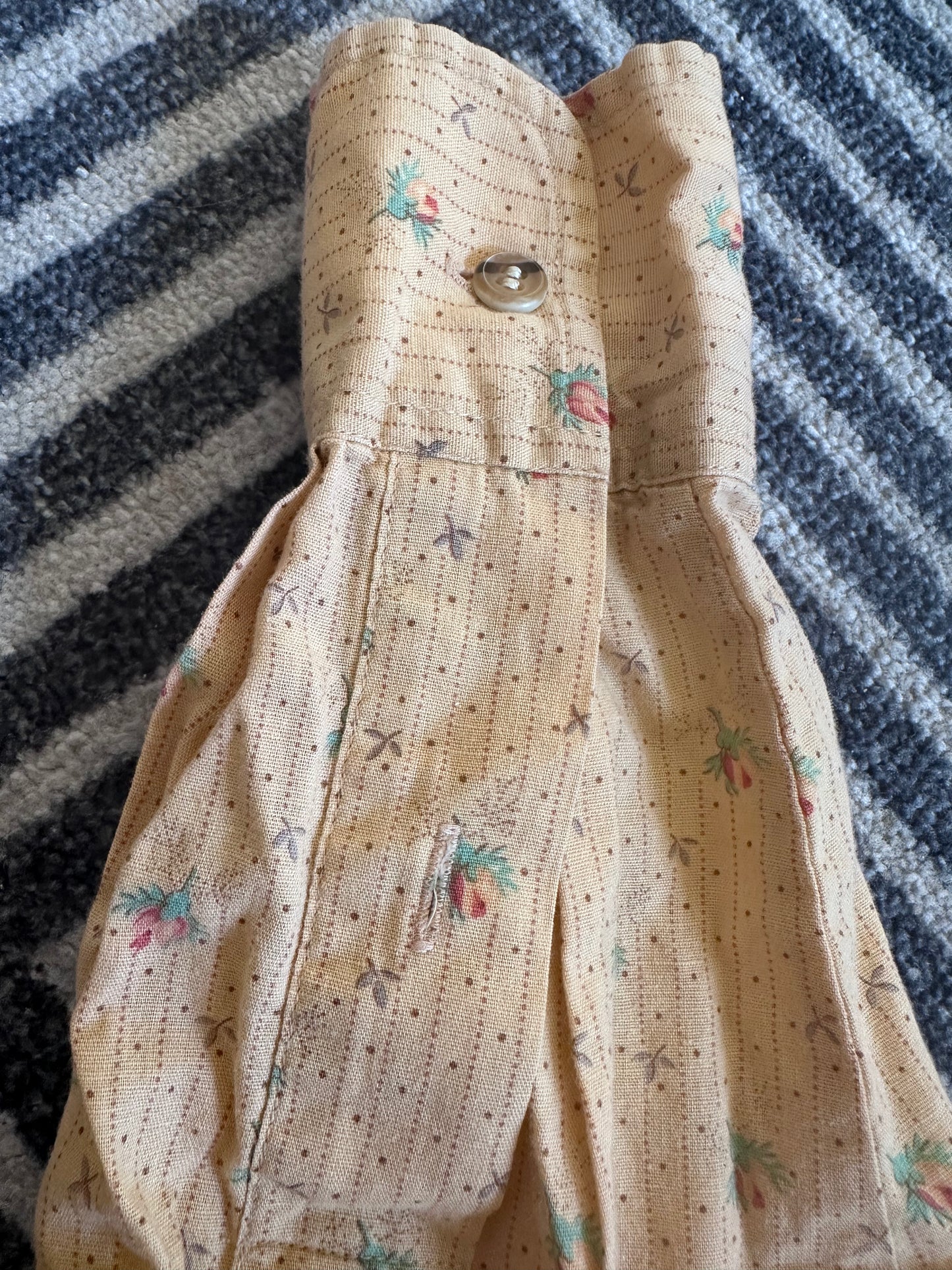1980s Floral Prairie Style Blouse, Ralph Lauren Country Size Medium