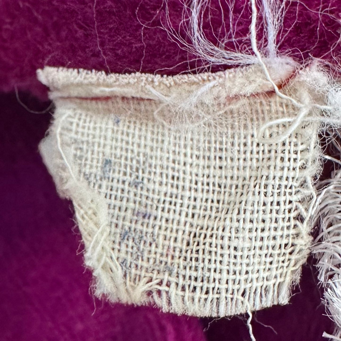 1970s Magenta Velour Dress with Floral Applique Belt, Act I Size Small