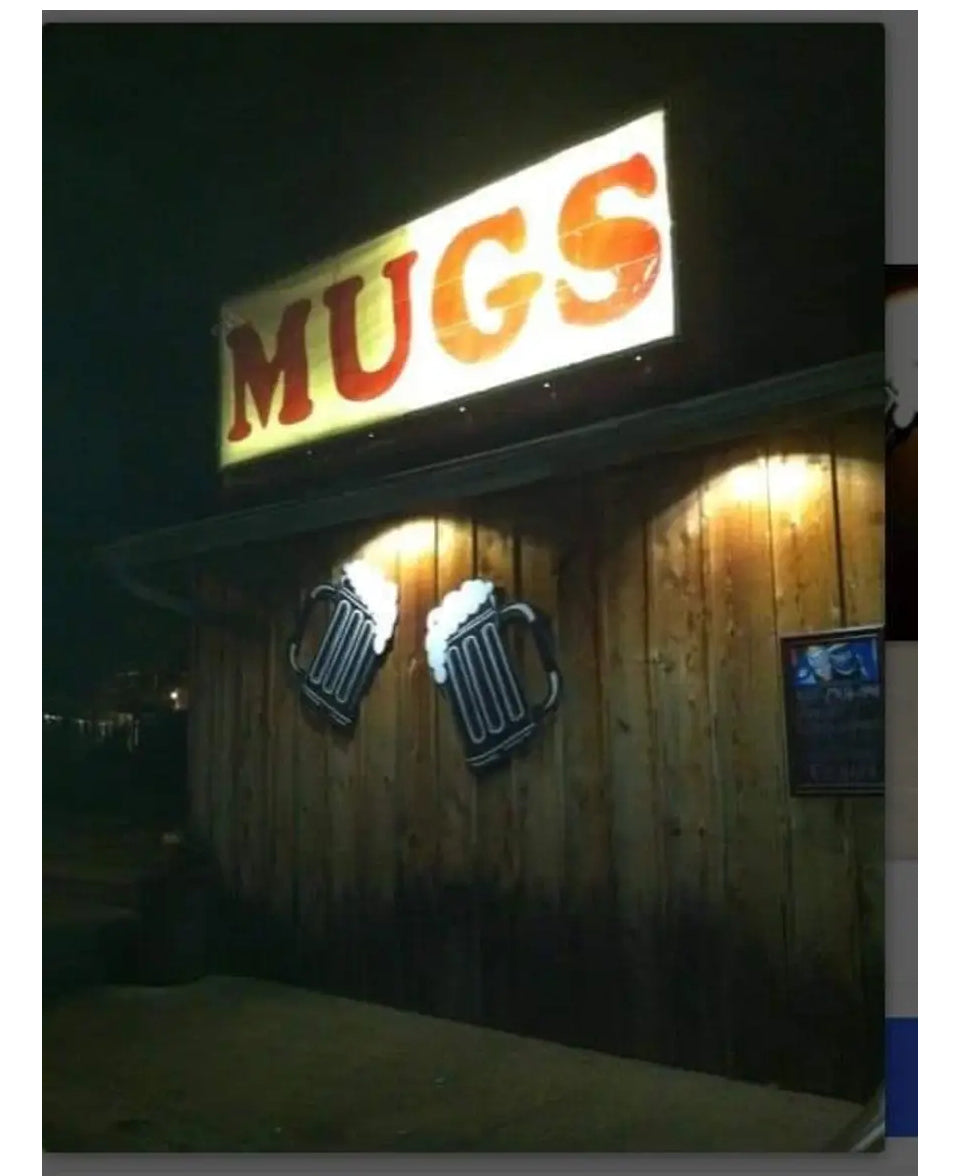 1980s Mugs Memphis Bar T-Shirt, Shiny Metallic Print, Screen Stars Size Small