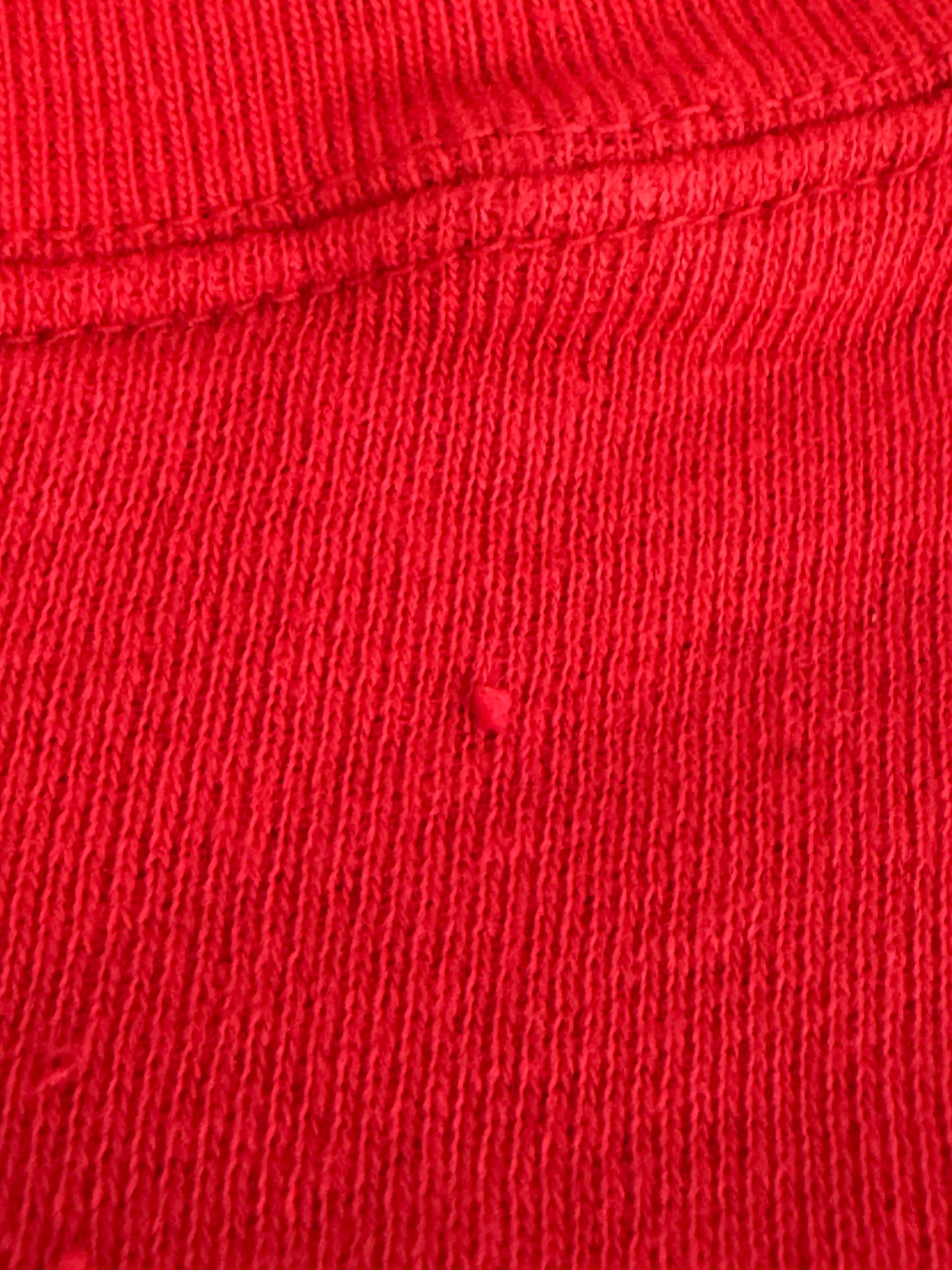 1950s Westside Wildcats Sweatshirt, Red with Blue Flocked Cat, Size Medium-Large