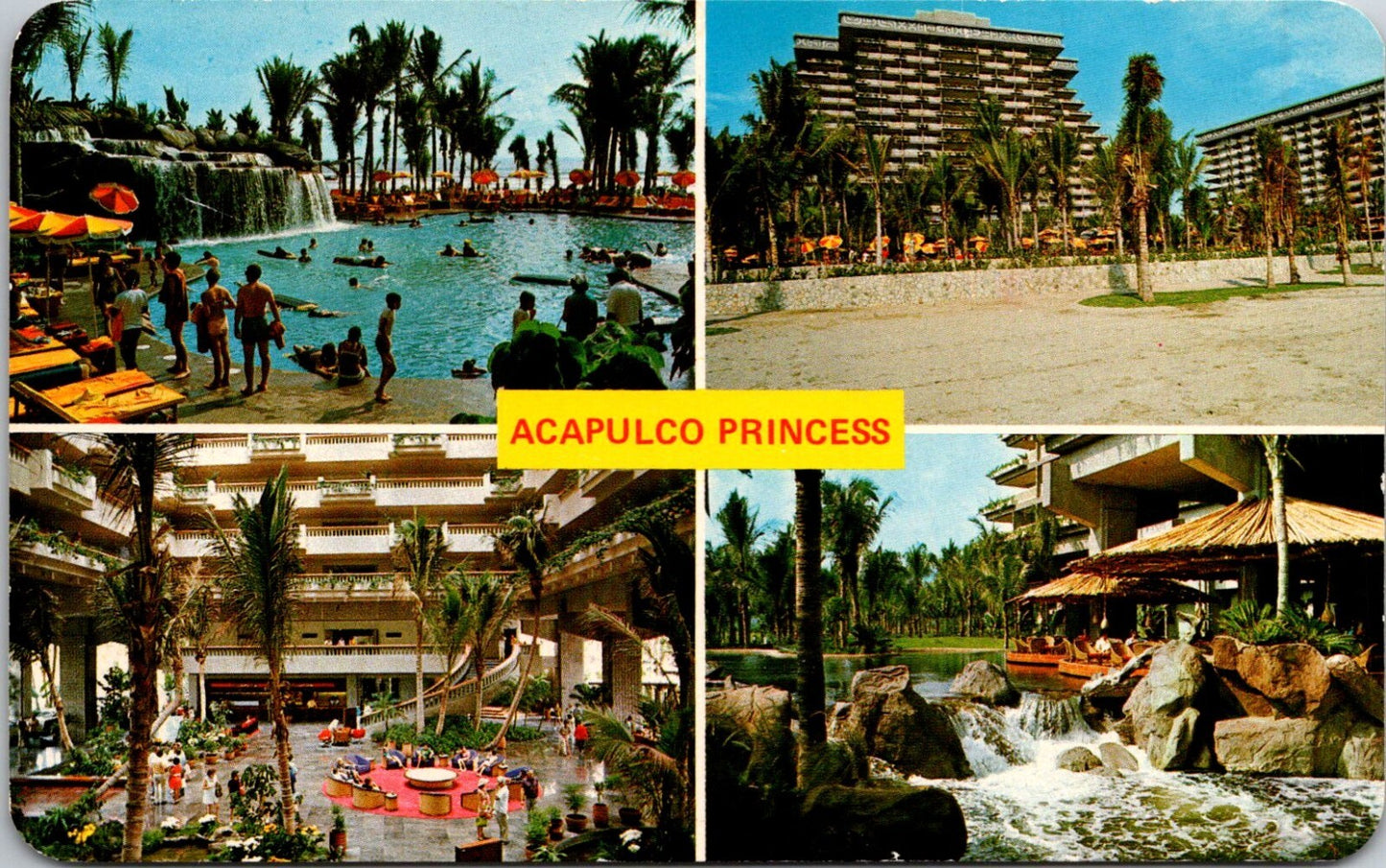 1970s Acapulco Princess T-Shirt, Gaviota Size Small, Red Femme Cut Baby Doll Tee, Mexico Resort Hotel