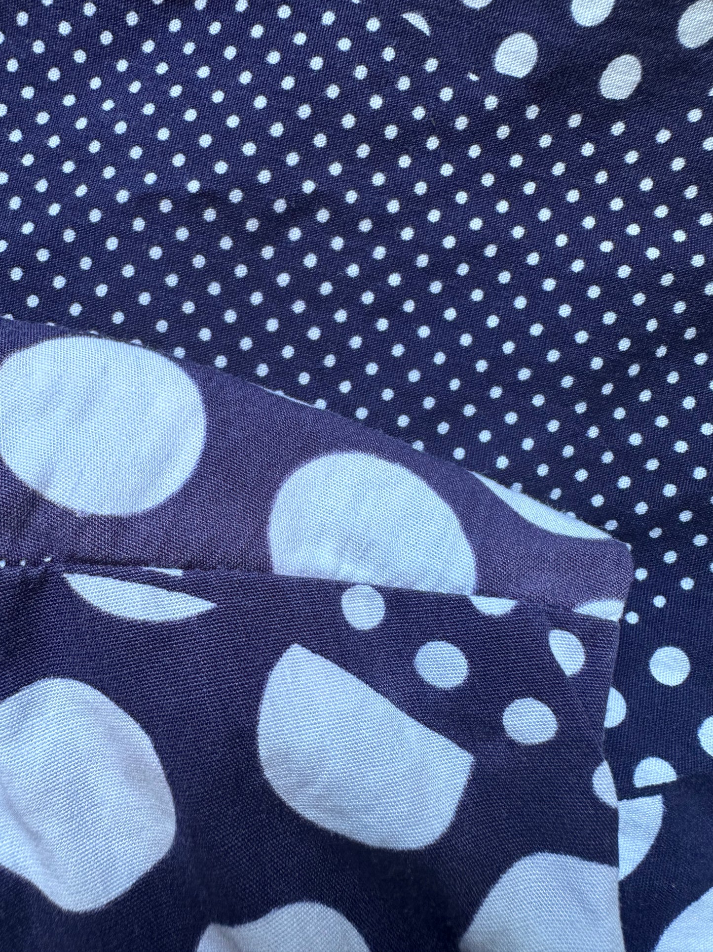 1960s/1970s Navy Blue Polka Dot Romper, Jaree Classic Pant Dress Size X-Large