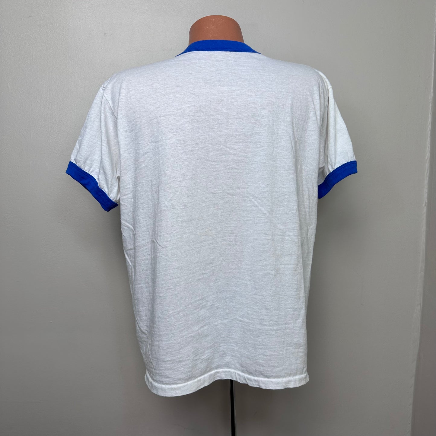 1980s Memphis State University Basketball T-Shirt, Size Large, Ringer Tee