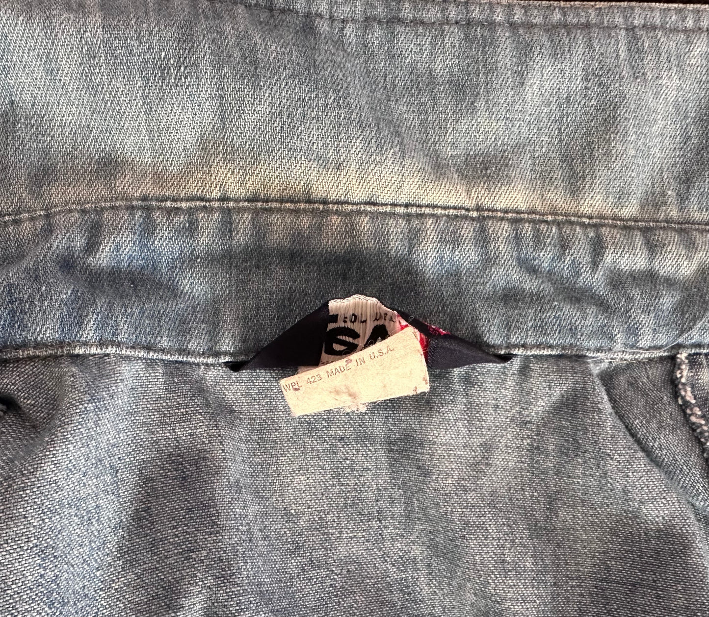 1970s Levi’s Denim Jacket, Levi’s for Men, Size Medium, Orange Tab