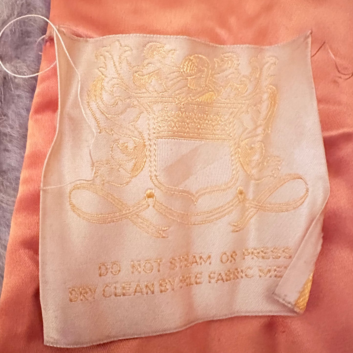 1960s Tan Plaid Faux Fur Coat, Size Small