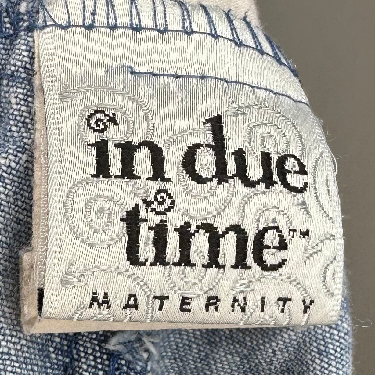 1990s Maternity Blue Jean Shorts, In Due Time Size Small