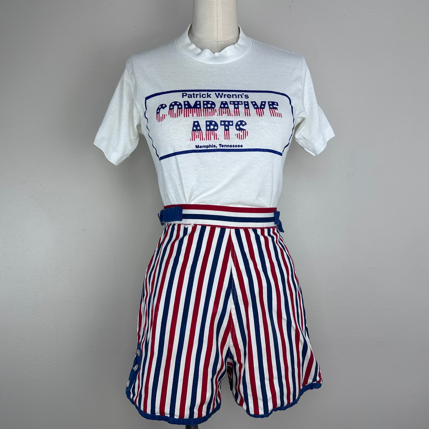 Vintage 1970s Patrick Wrenn Combative Arts Memphis Tennessee T-Shirt, Size XS