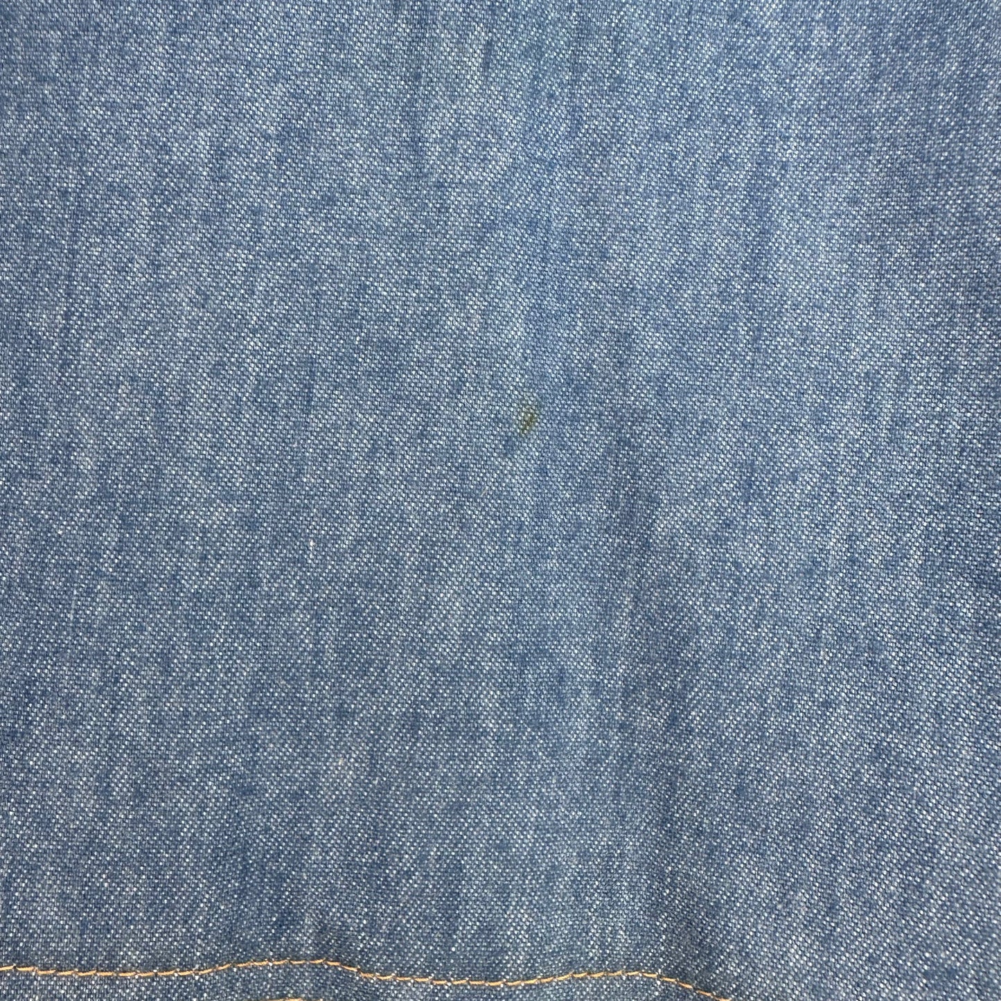 1970s Denim Skort, Four Seasons, 27" Waist, Butterfly Patch, Mini Skirt Shorts