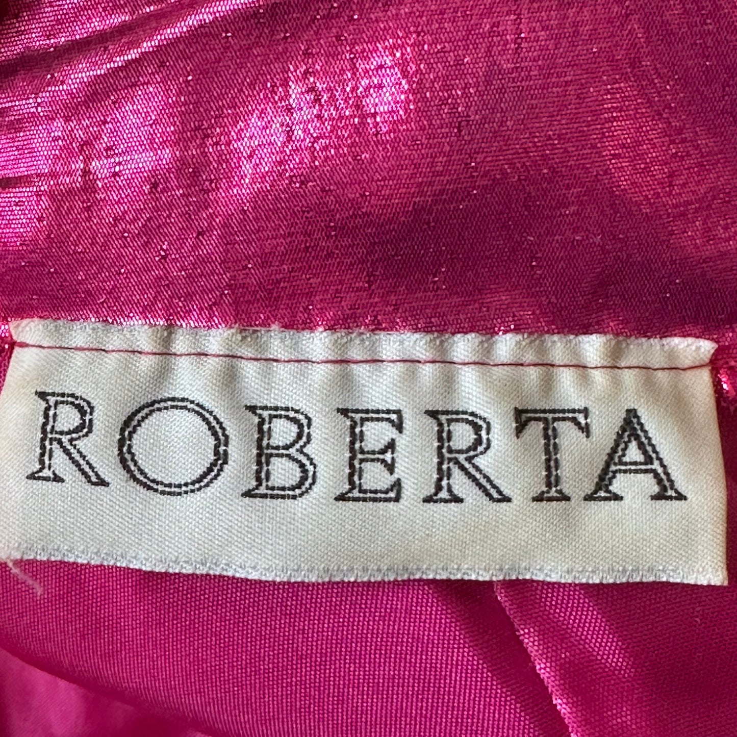 1980s Pink Metallic Mini Dress, Roberta Size XXS
