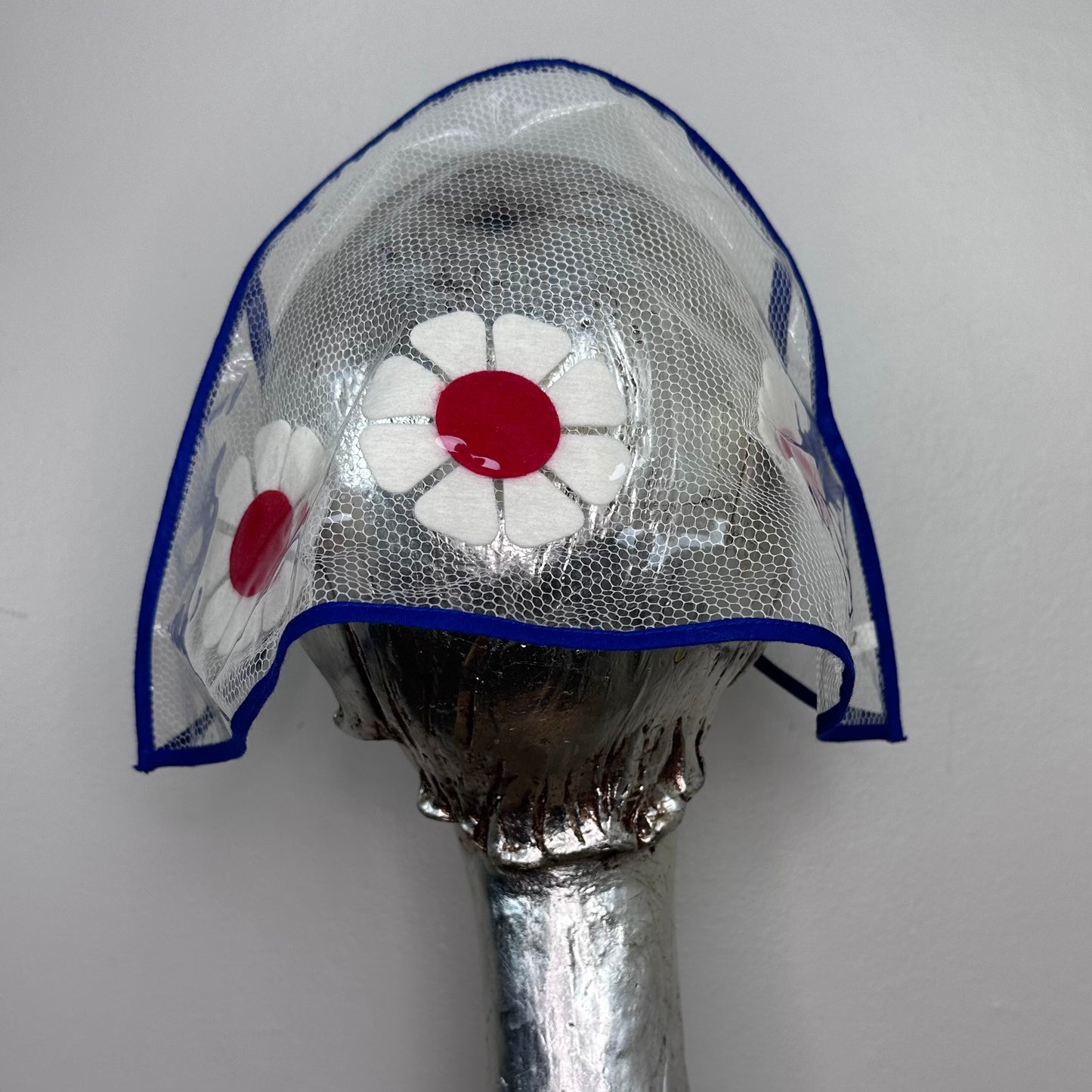1960s Clear Rain Hat, Fran’s Original, Flower Power