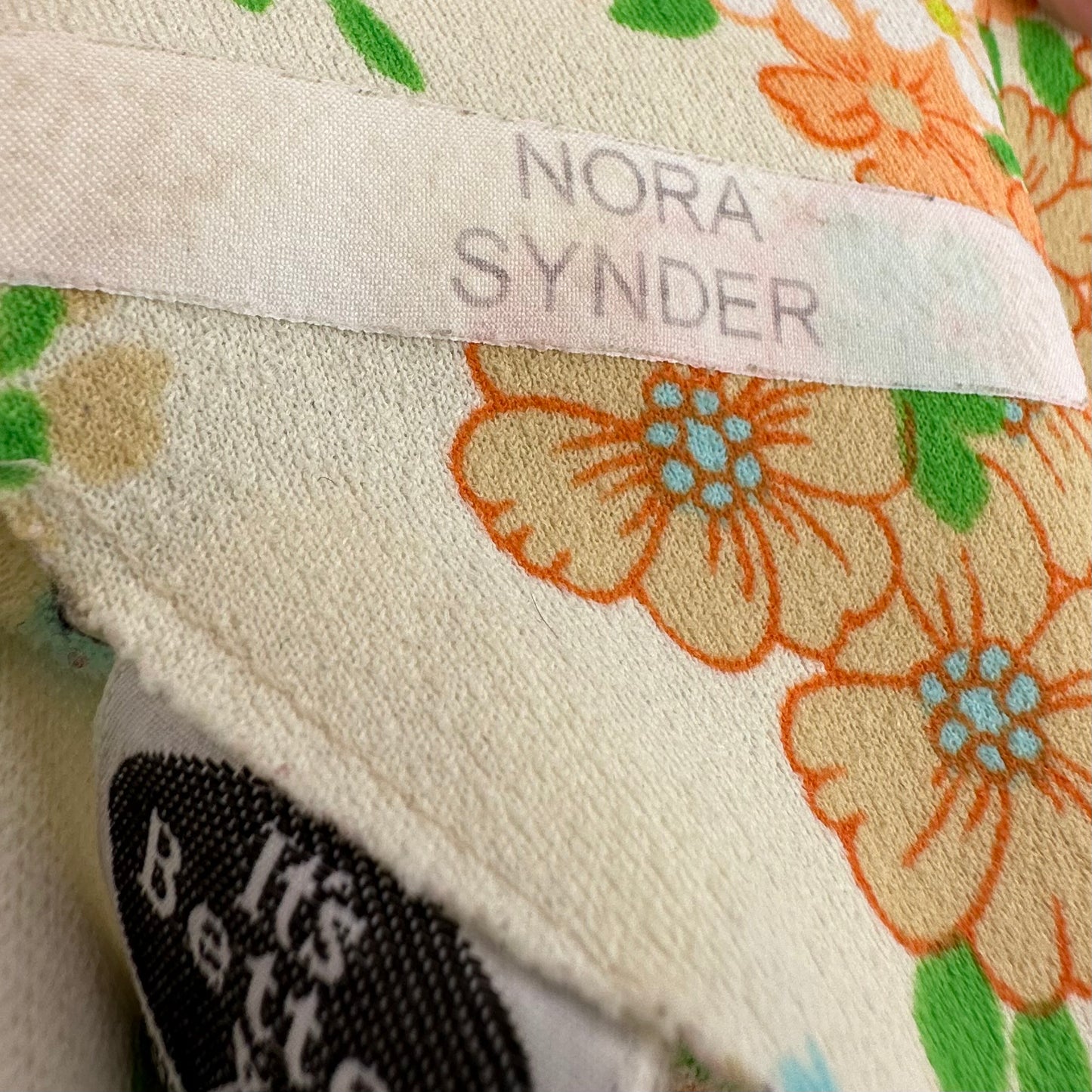 1970s Floral Double Knit Dress, It’s Better Size L/XL