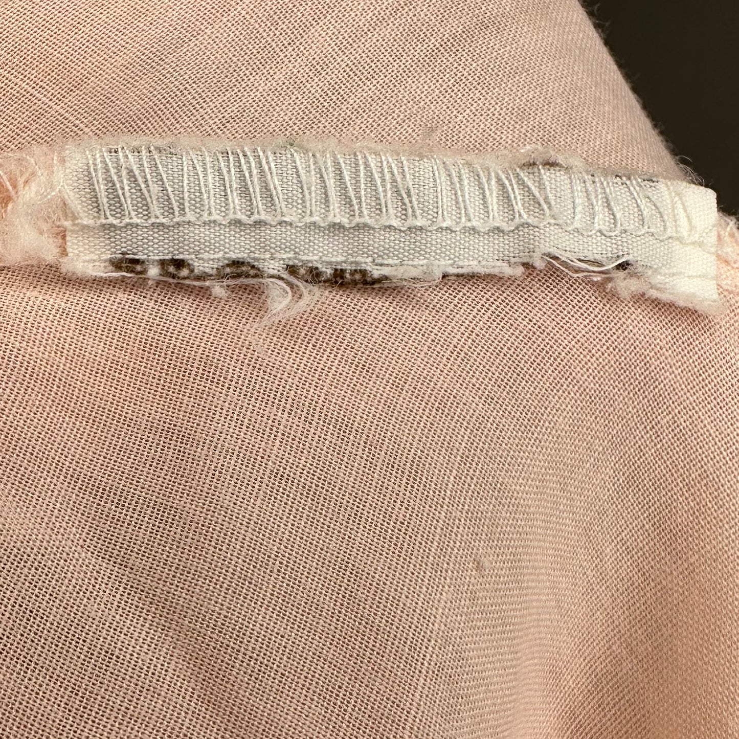 1970s/80s Je T’aime Pastel Pink Cotton Nightgown, Size M-L