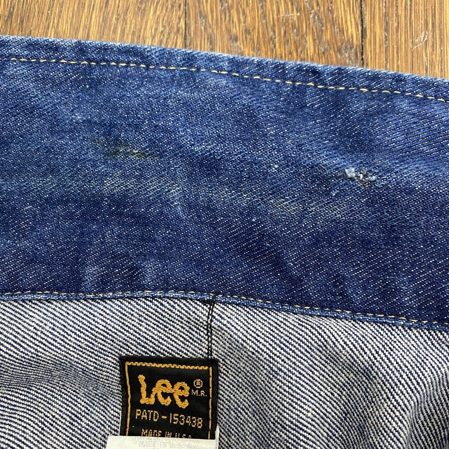 1970s Lee Denim Jacket, Size M/L, Blue Jean Trucker
