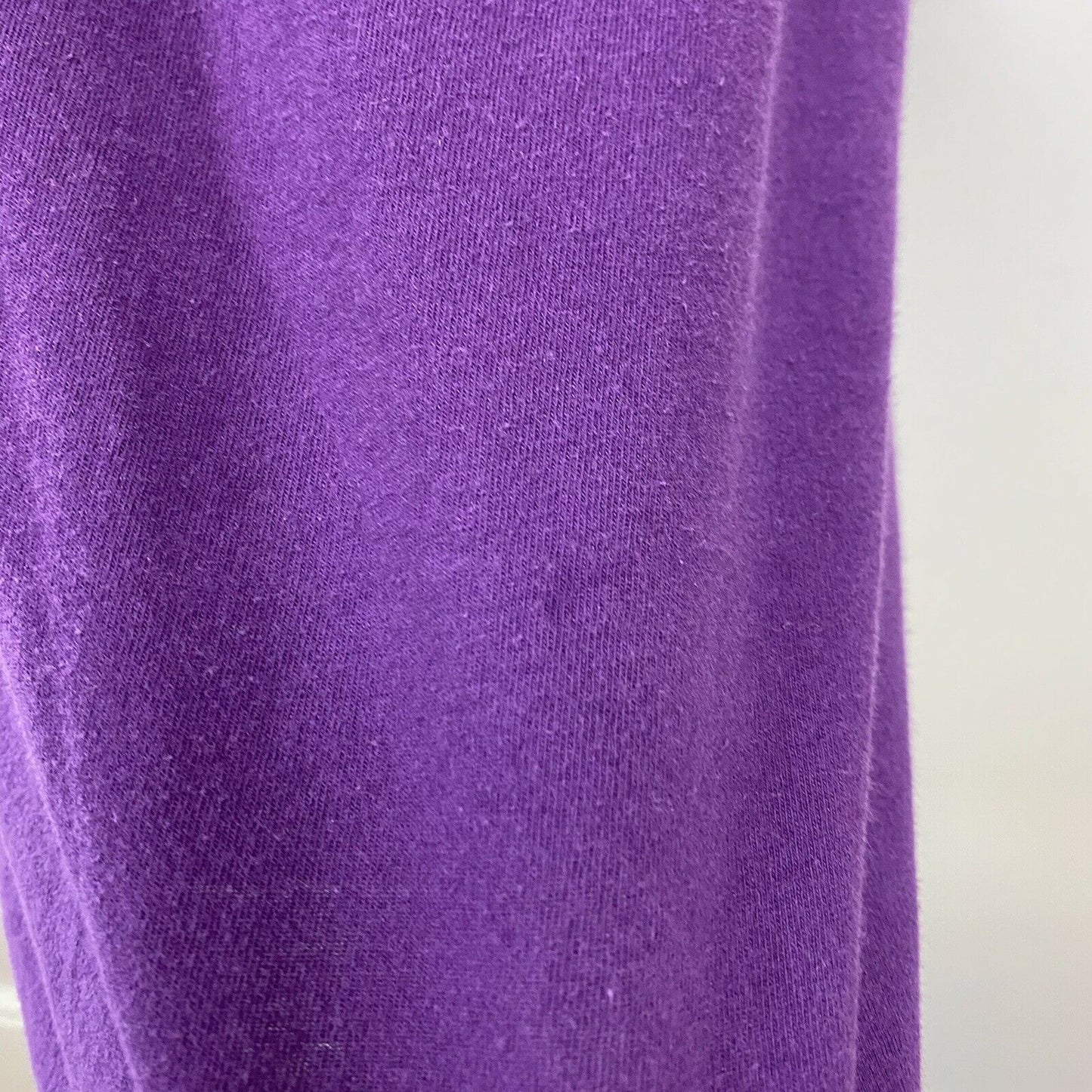 1980s Purple Pocket T-Shirt, Size Medium, Single Stitch Blank Faded Tee