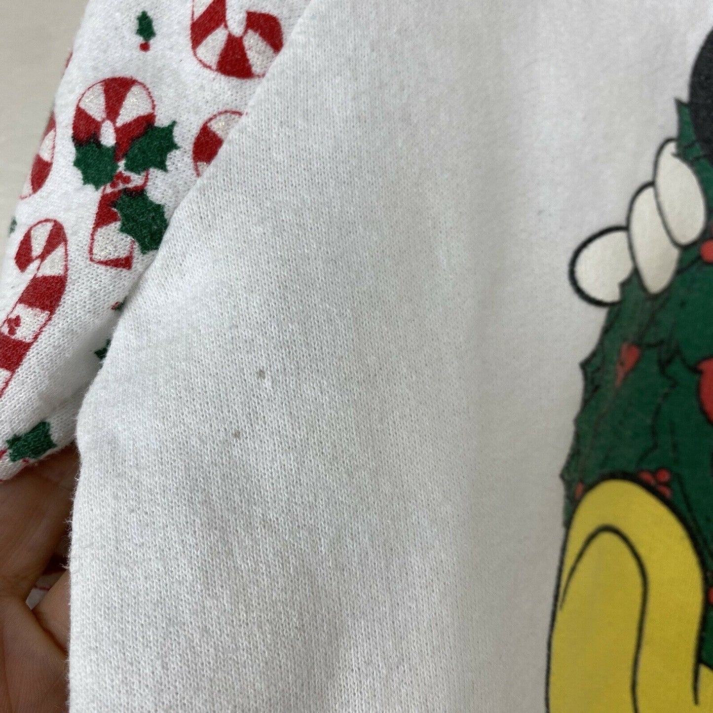 1980s Mickey Mouse Christmas Sweatshirt, Kids Size 4/5, 80s Walt Disney, Santa Claus
